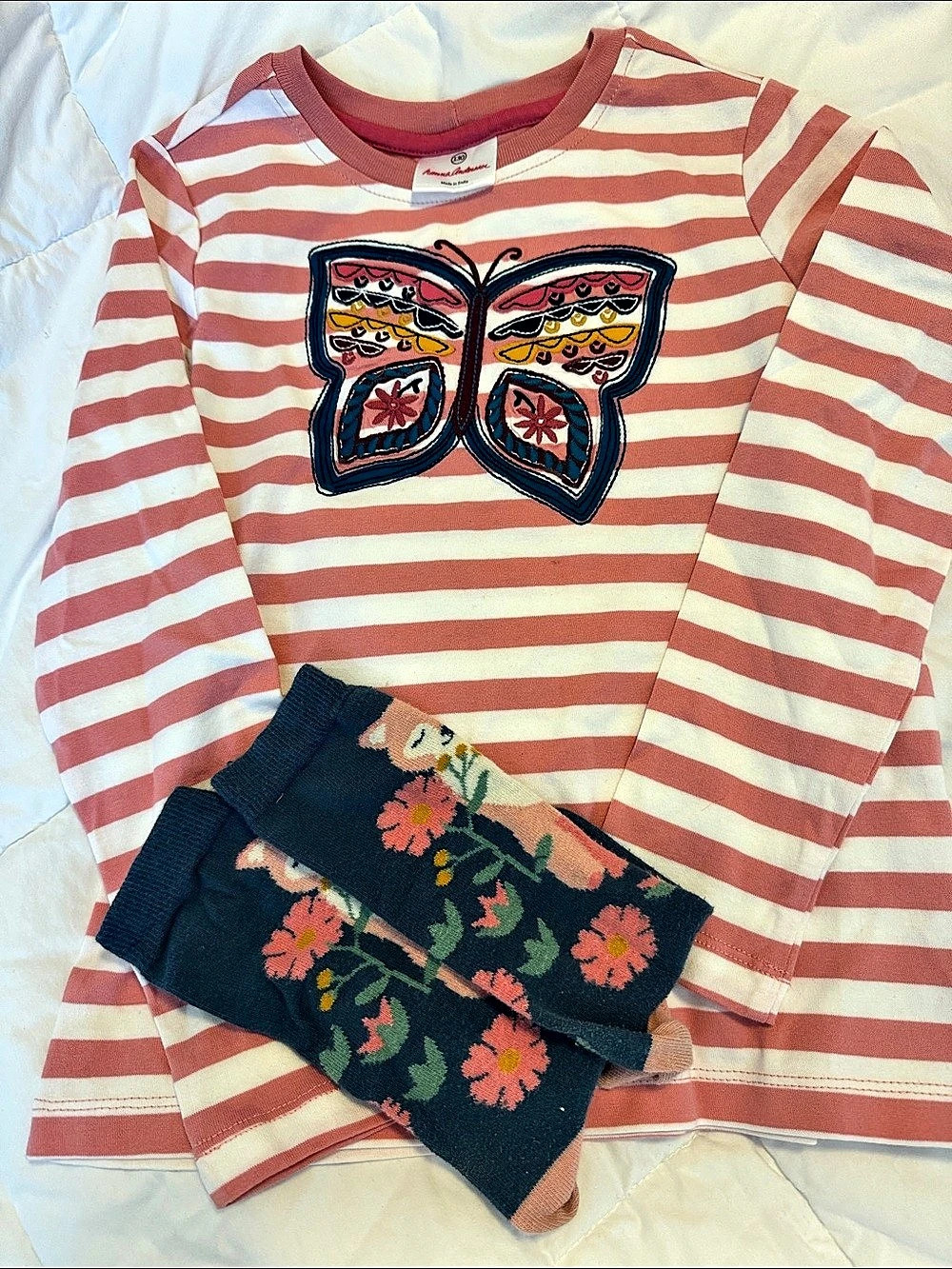 Hanna Andersson Striped Long Sleeve Top Size 130 or US sz 8
